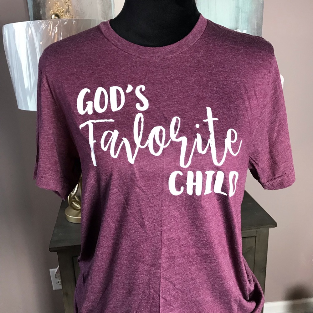 ⬇️$25 God's Favorite Child Faith Graphic Tee - Picture 2 of 4